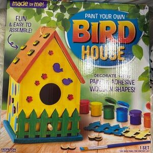 Paint your own birdhouse kit new